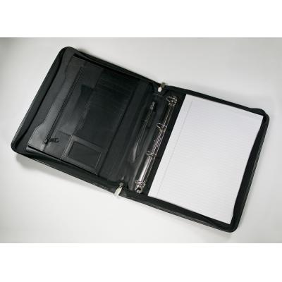 Genuine Leather A4 Document Folder with Removable Strap Color Black